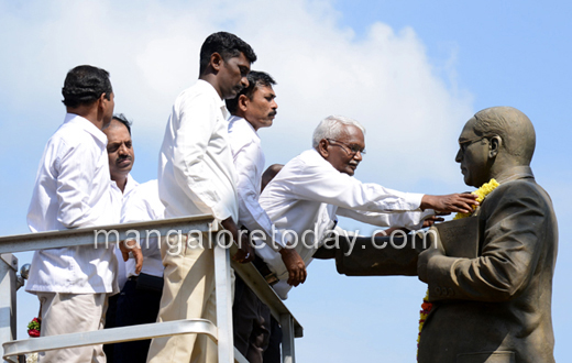 Dalits protest on the occasion of Ambedkar Jayanti in Mangaluru